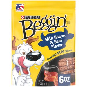 SNACKS PERRO BEGGIN STR. WITH BACON & BEEF FLAVOR 6 OZ