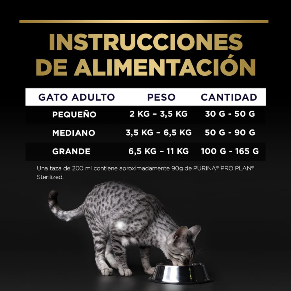 Pro Plan Gato Esterilizado (Sterilized) – Fórmula Adultos - Imagen 6