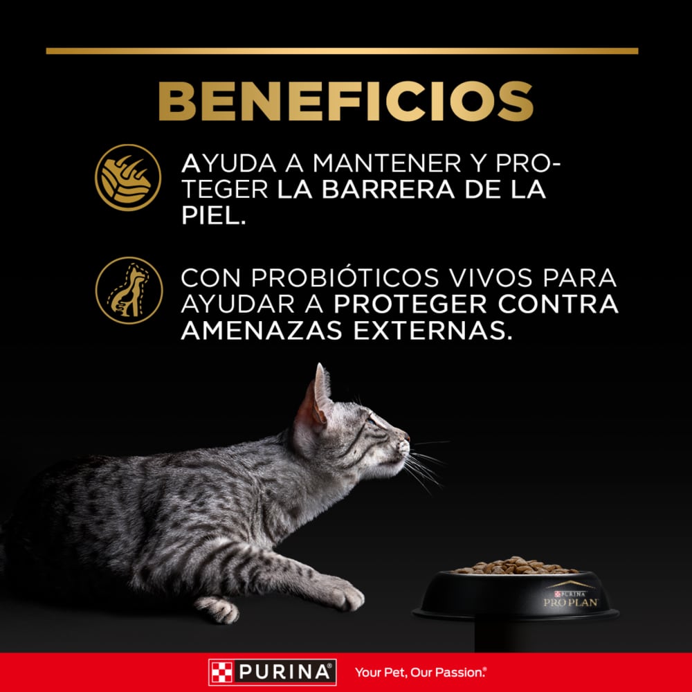 PRO PLAN Cat Sensitive Skin & Stomach – Pavo y Probióticos 3 kg - Imagen 8