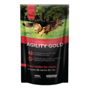Pouch  Perro  Agility Gold En Trozos de Carne de Res x100 Gr