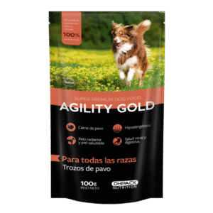 Pouch Perro  Agility Gold Trozos de Pavo x100 Gr