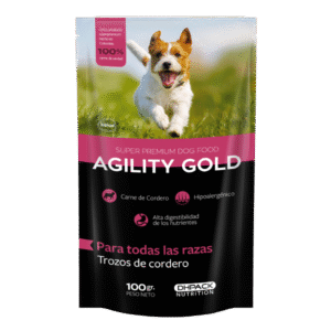 Pouch Perro  Agility Gold Trozos de Cordero x100 Gr