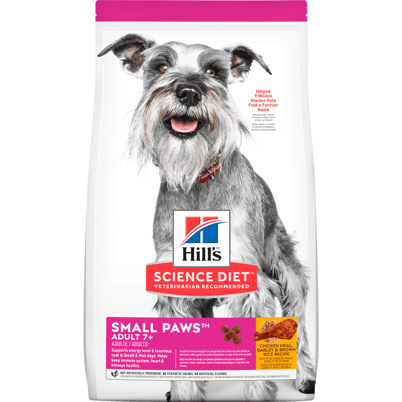 HILLS PERRO ADULTO  7+ SMALL PAWS X 4.5 LBS
