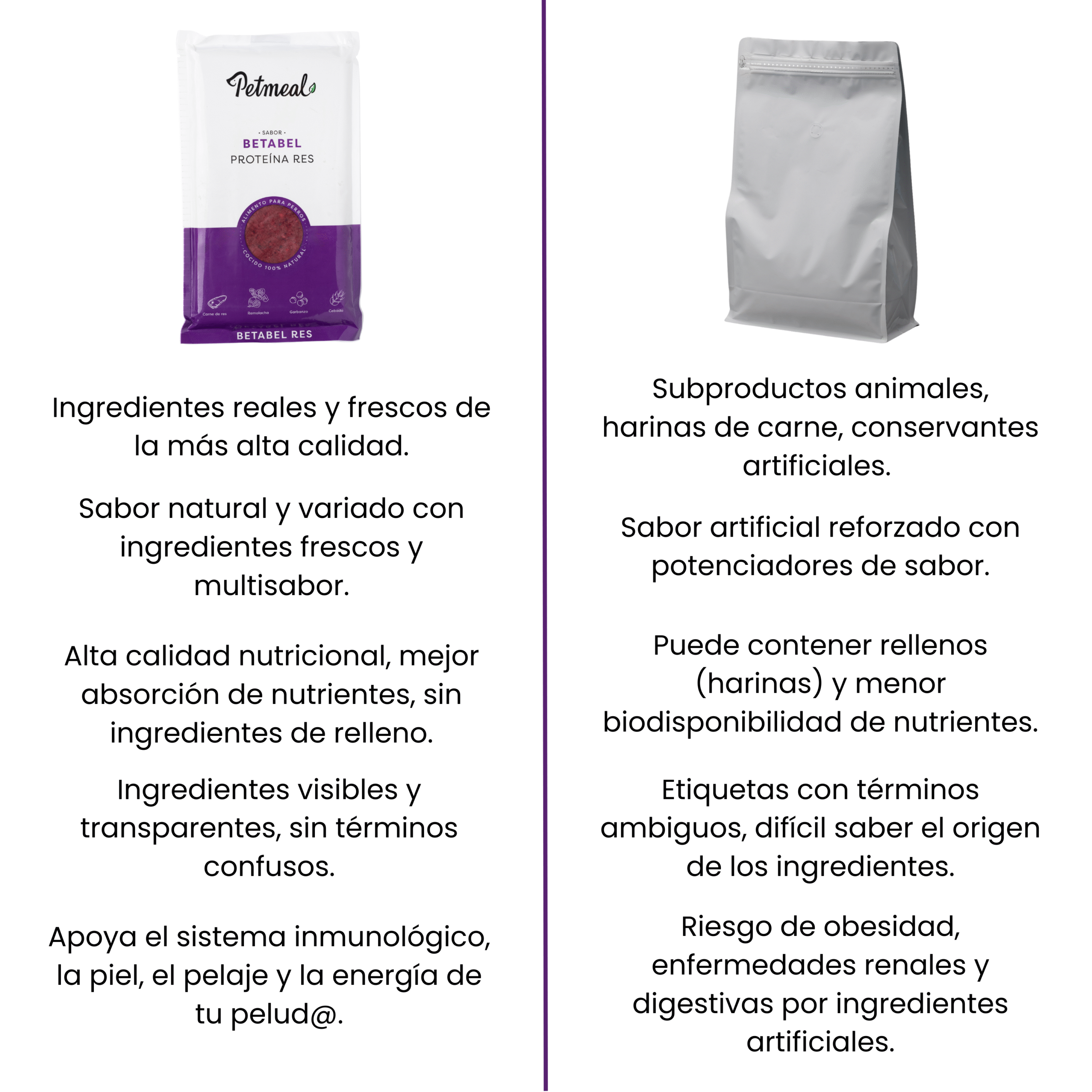 Petmeal – Dieta Cocida Natural Perro Betabel Res con Remolacha, Garbanzo y Cebada (500 g) - Imagen 3