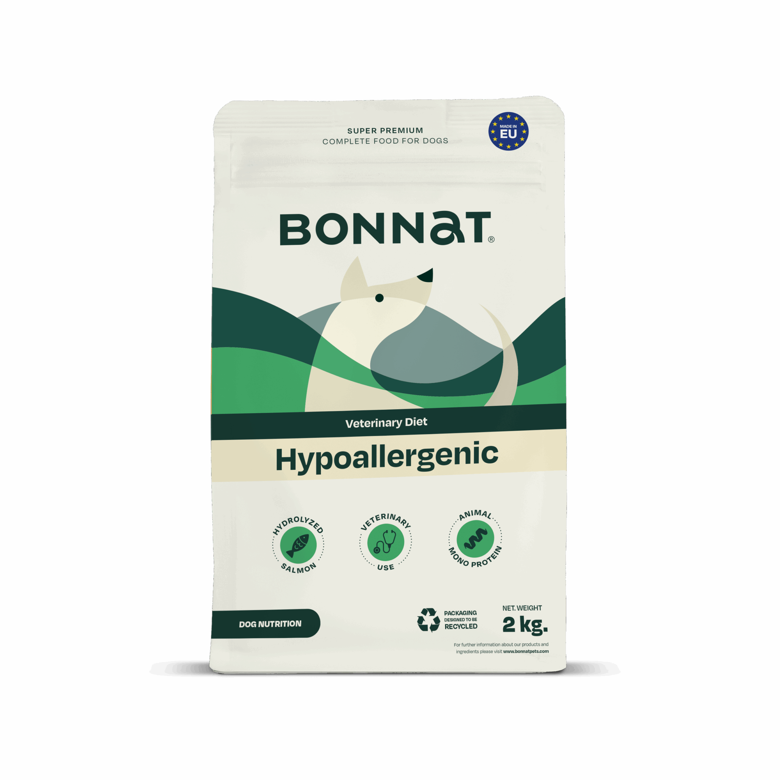 BONNAT PERRO ADULTO VETERINARY HYPOALLERGENIC 2KG