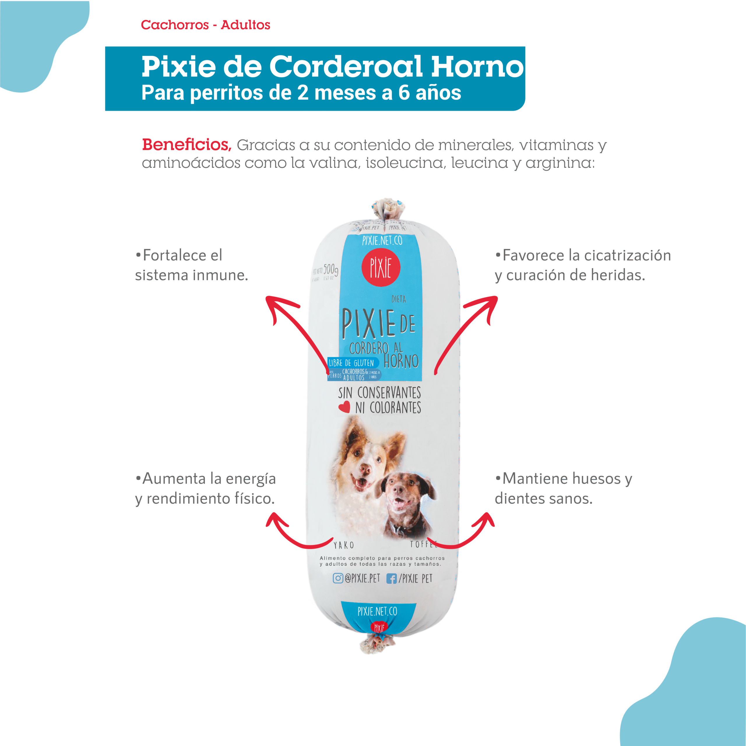 DIETA PERRO  PIXIE HORNEADA CORDERO / AZUL - Imagen 2