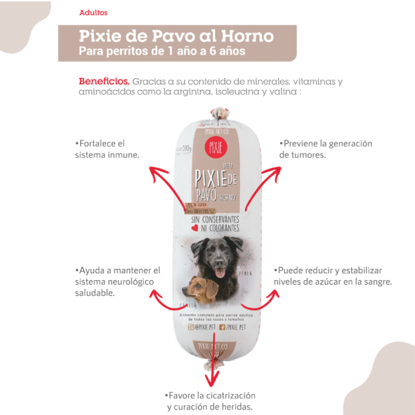 DIETA PIXIE PAVO PERROS SENIOR 500 GR - Imagen 3