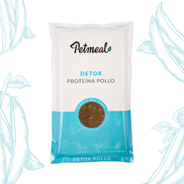 Petmeal Dieta Cocida Natural Perros – Detox Pollo (500 g)