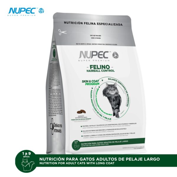 NUPEC Felino Hairball Control 1,5 kg Control de Bolas de Pelo en Gatos Adultos