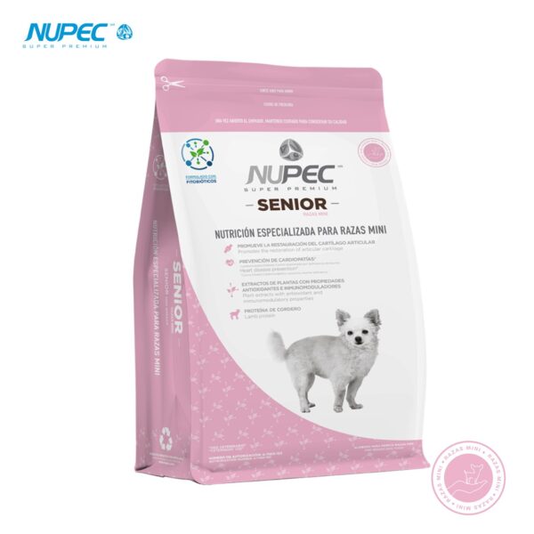 NUPEC Perro Senior Razas Mini 1 kg Nutrición Científica para Perros Mayores de Razas Pequeñas