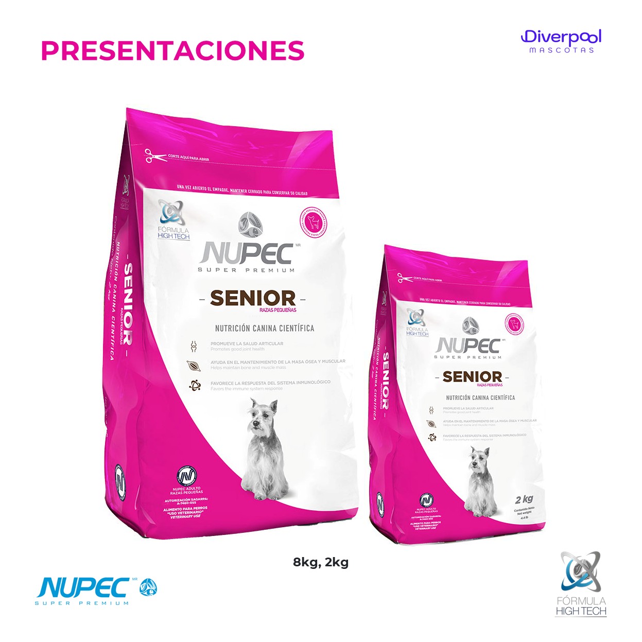 NUPEC Perro Senior Razas Pequeñas (2 kg) Nutrición Especializada para Perros Adultos Mayores - Imagen 2
