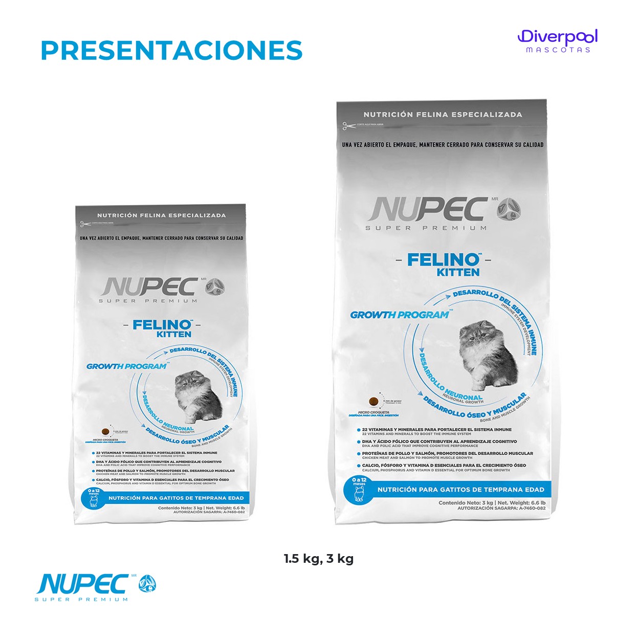 NUPEC Felino Kitten 1,5 kg Nutrición Científica para Gatitos - Imagen 7
