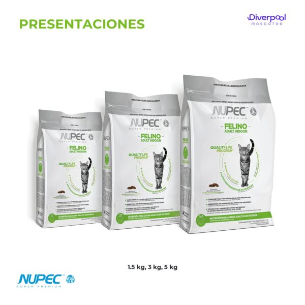 NUPEC Felino Adulto Indoor 1,5 kg Nutrición Científica para Gatos de Interior - Imagen 7