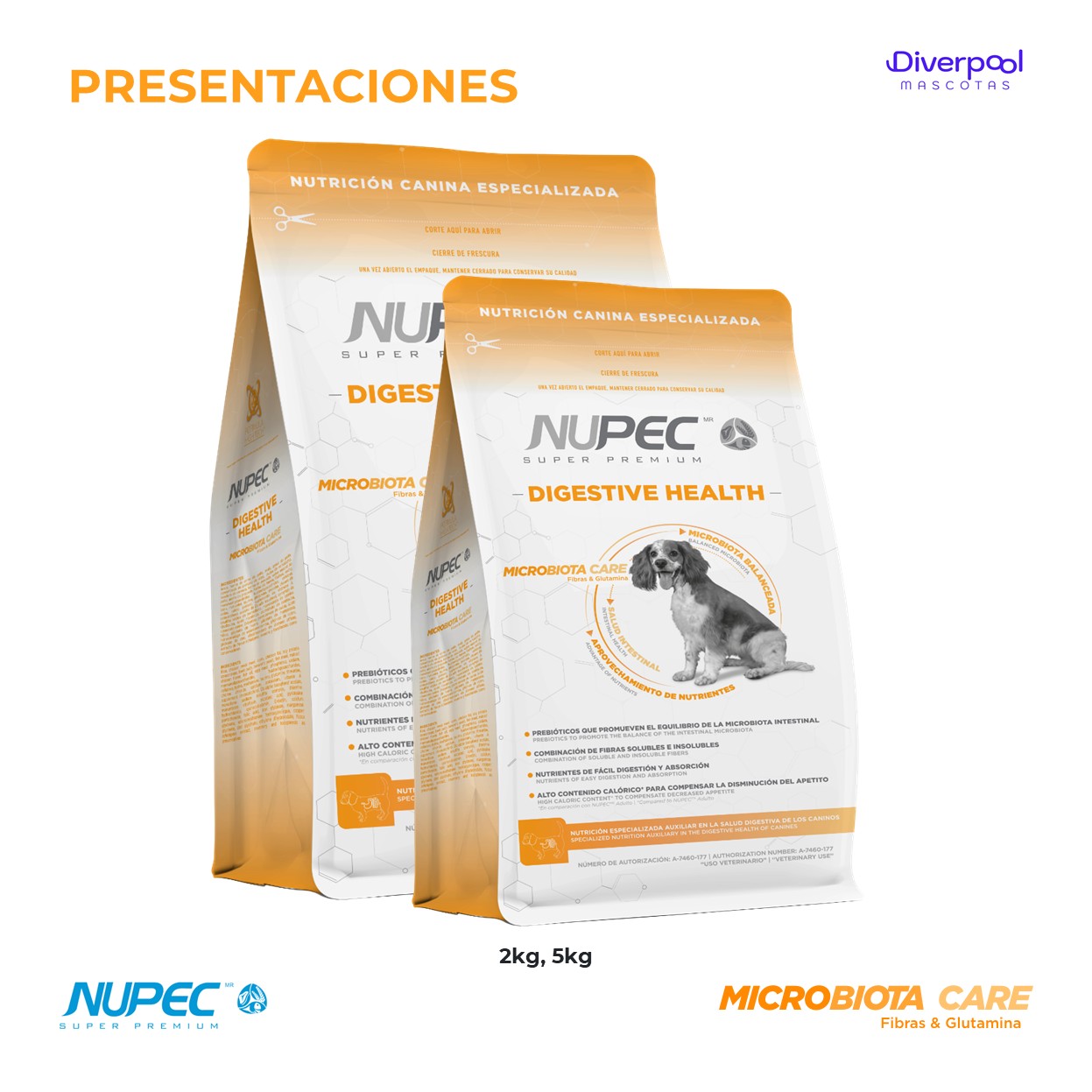 NUPEC Perro Digestive Health 2 kg Nutrición Especializada para la Salud Digestiva - Imagen 2