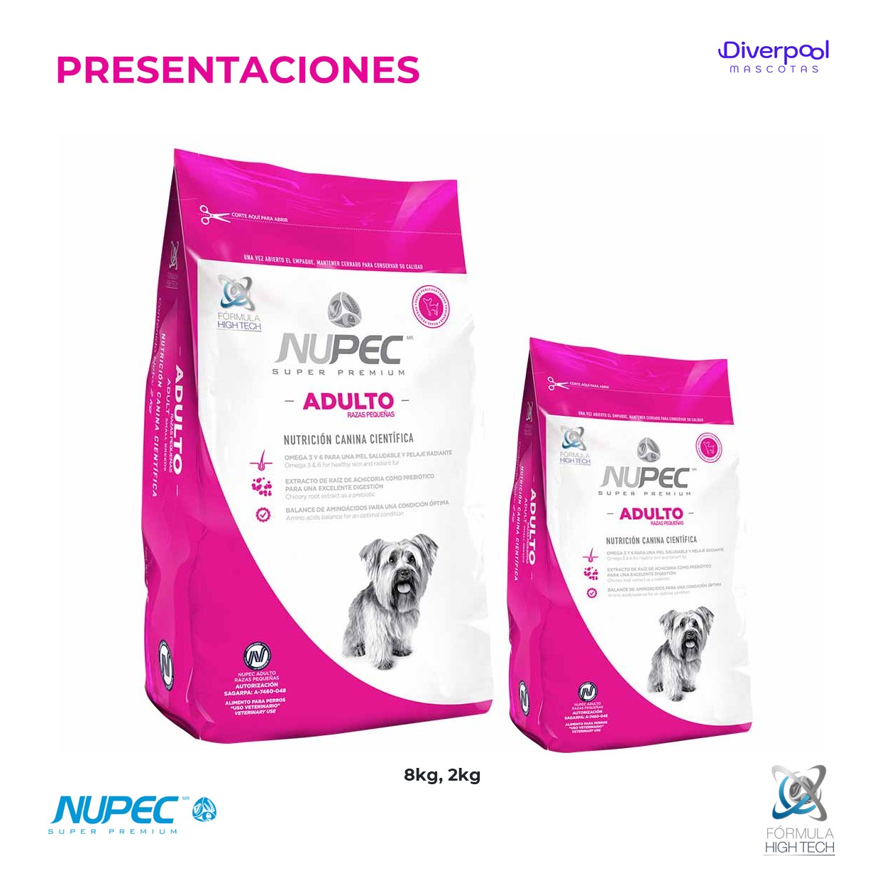 NUPEC Perro Adulto Razas Pequeñas 2 kg Nutrición Científica para Adultos Mini - Imagen 5