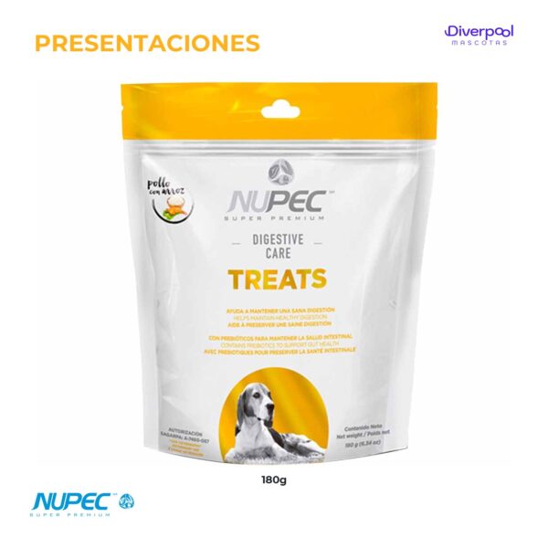 NUPEC Digestive Care 180 g  Premios Funcionales para Perros - Imagen 4