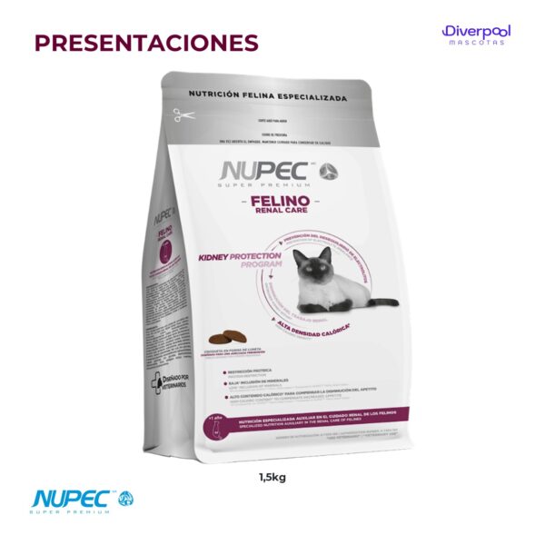 NUPEC Felino Renal Care (2 kg) – Nutrición Especializada - Imagen 3