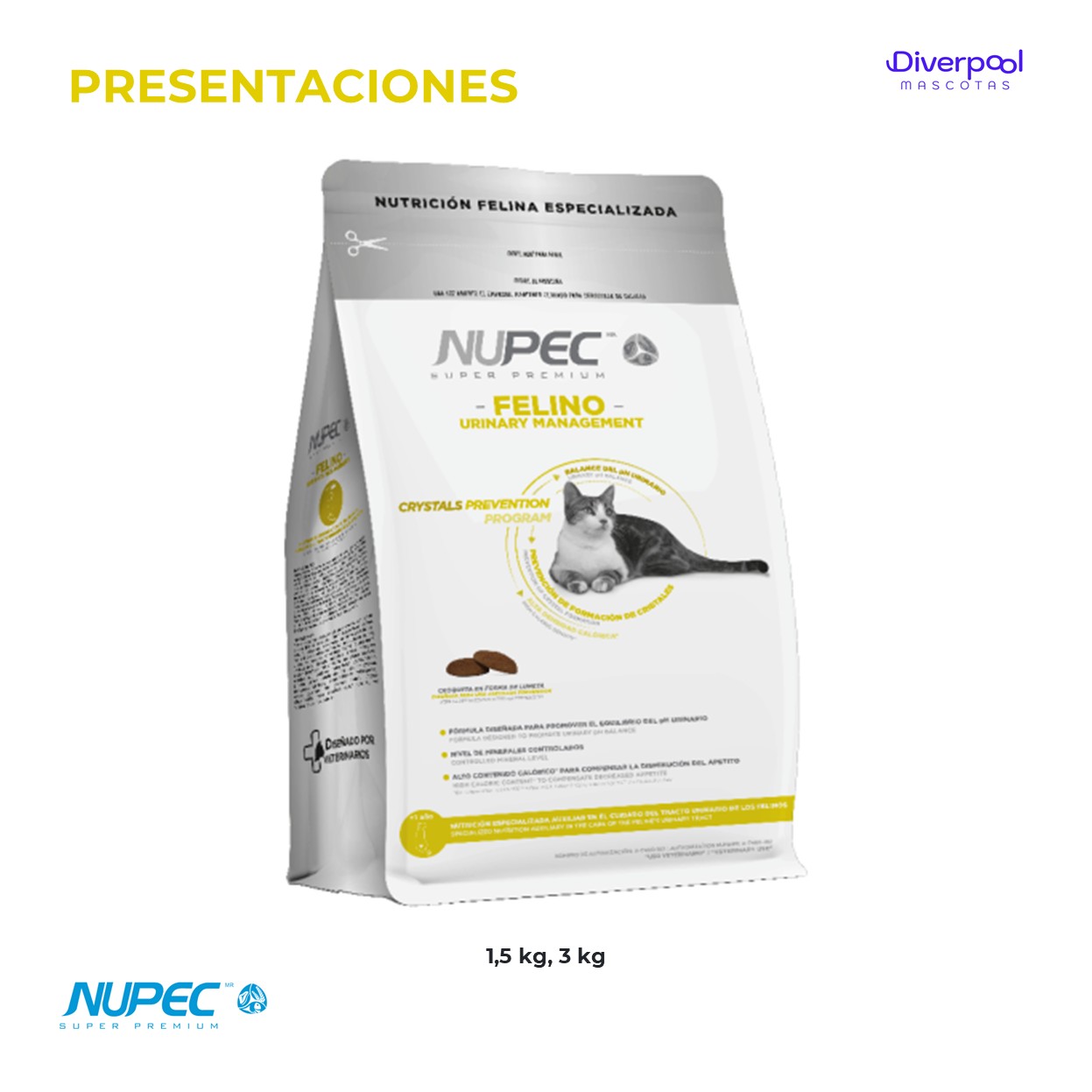 NUPEC Felino Urinary Management (2 kg) Nutrición Especializada - Imagen 7