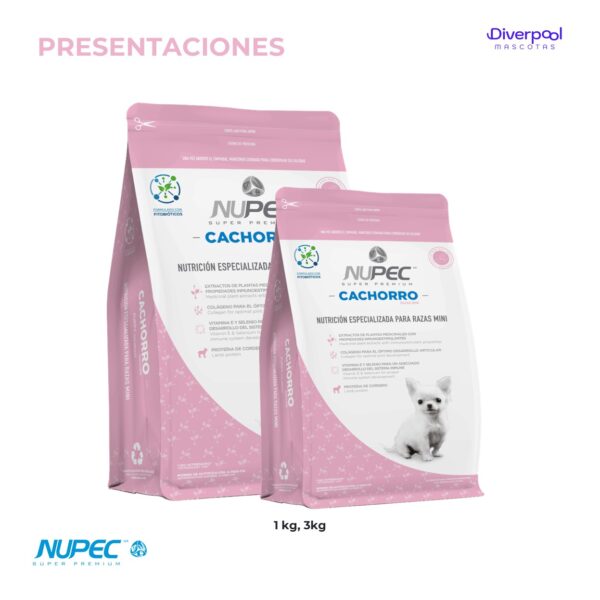 NUPEC Cachorro Raza Mini 1 kg – alimento premium - Imagen 2