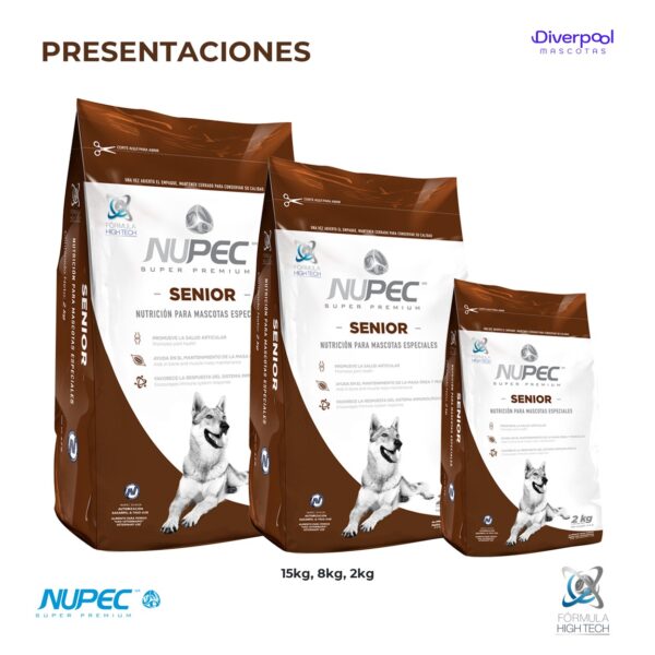 NUPEC Senior +7 (2 kg) Nutrición Especializada para Perros Mayores - Imagen 2