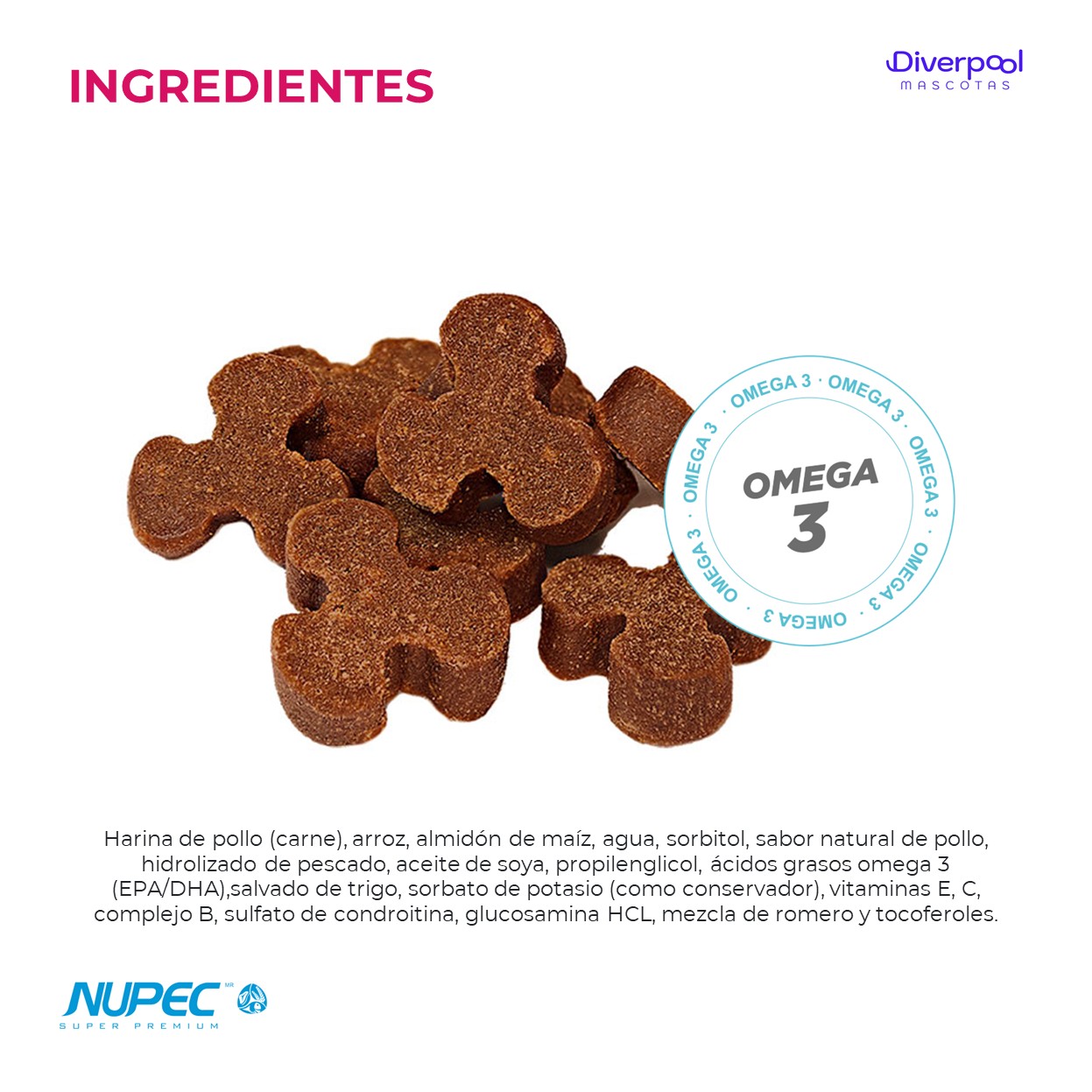 NUPEC Joint Care 180 g | Premios Funcionales para la Salud Articular de Perros - Imagen 4