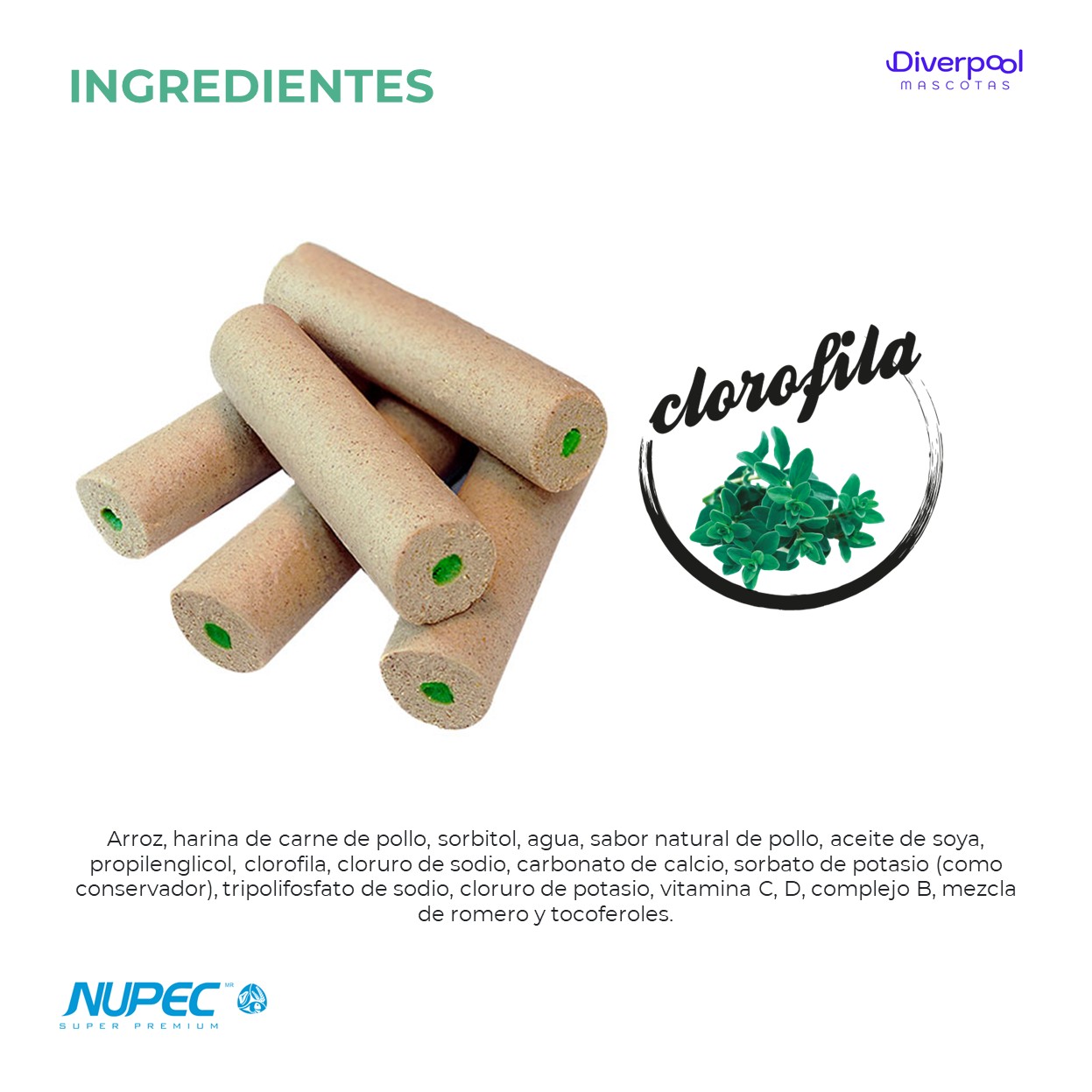 NUPEC Dental Care Treats 180 g Premios Funcionales para el Cuidado Oral de Perros - Imagen 2