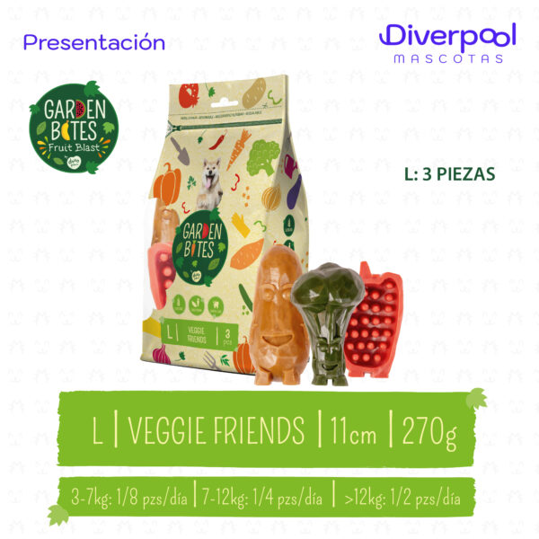 Garden Bites Veggie Friends – Snacks Naturales para Perros - Imagen 2