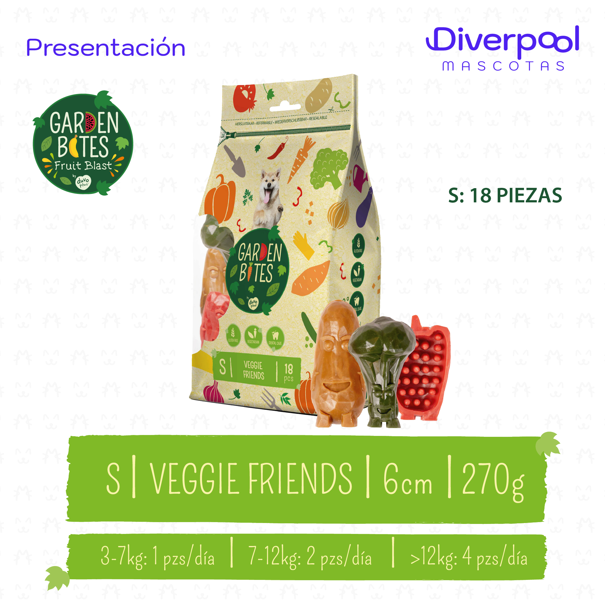 Garden Bites Veggie Friends – Snacks Naturales para Perros - Imagen 3
