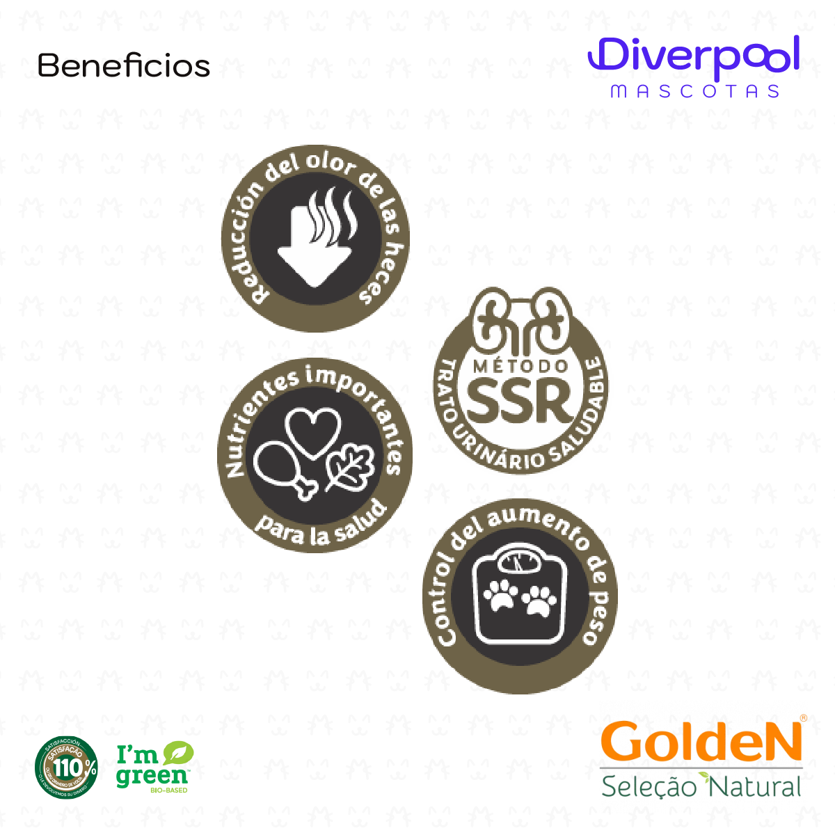 Golden Selección Natural Gatos Castrados con Sabor Pollo con Calabaza y Romero 10 kg - Imagen 3