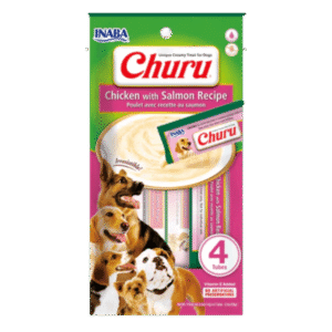 CHURU PERRO POLLO Y SALMON 4 UNIDADES