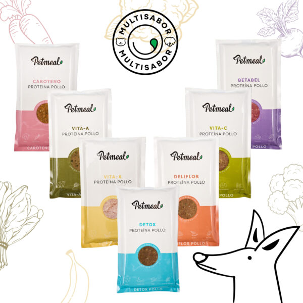 Petmeal Dieta Cocida Natural Perros – Multisabor Pollo (3.5 kg)