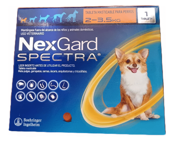 NEXGARD SPECTRA 2-3.5 KG X1 DOSIS XS