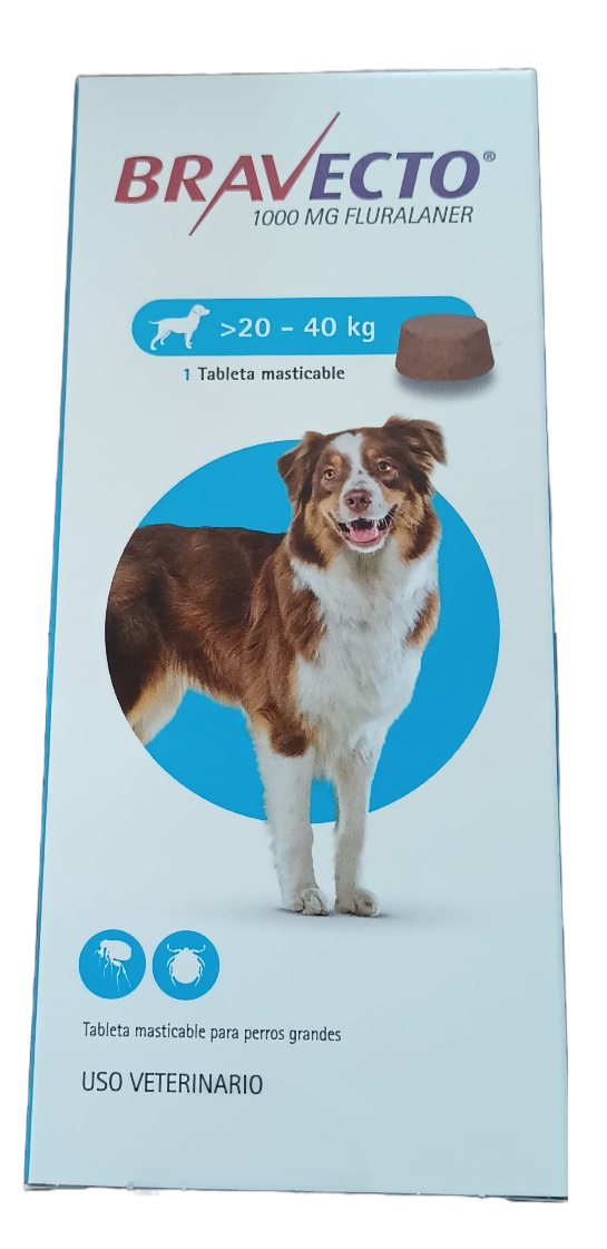 BRAVECTO 1TAB 20 KG-40 KG perro
