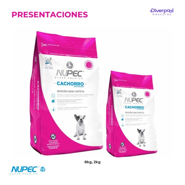 NUPEC Cachorro Razas Pequeñas 2 kg Nutrición Premium para Cachorros - Imagen 6