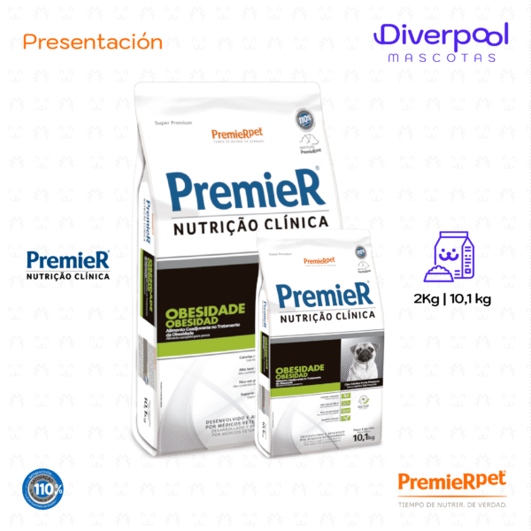PREMIER Nutrición Clínica Perros Obesidad Talla Pequeña 2 KG - Imagen 2