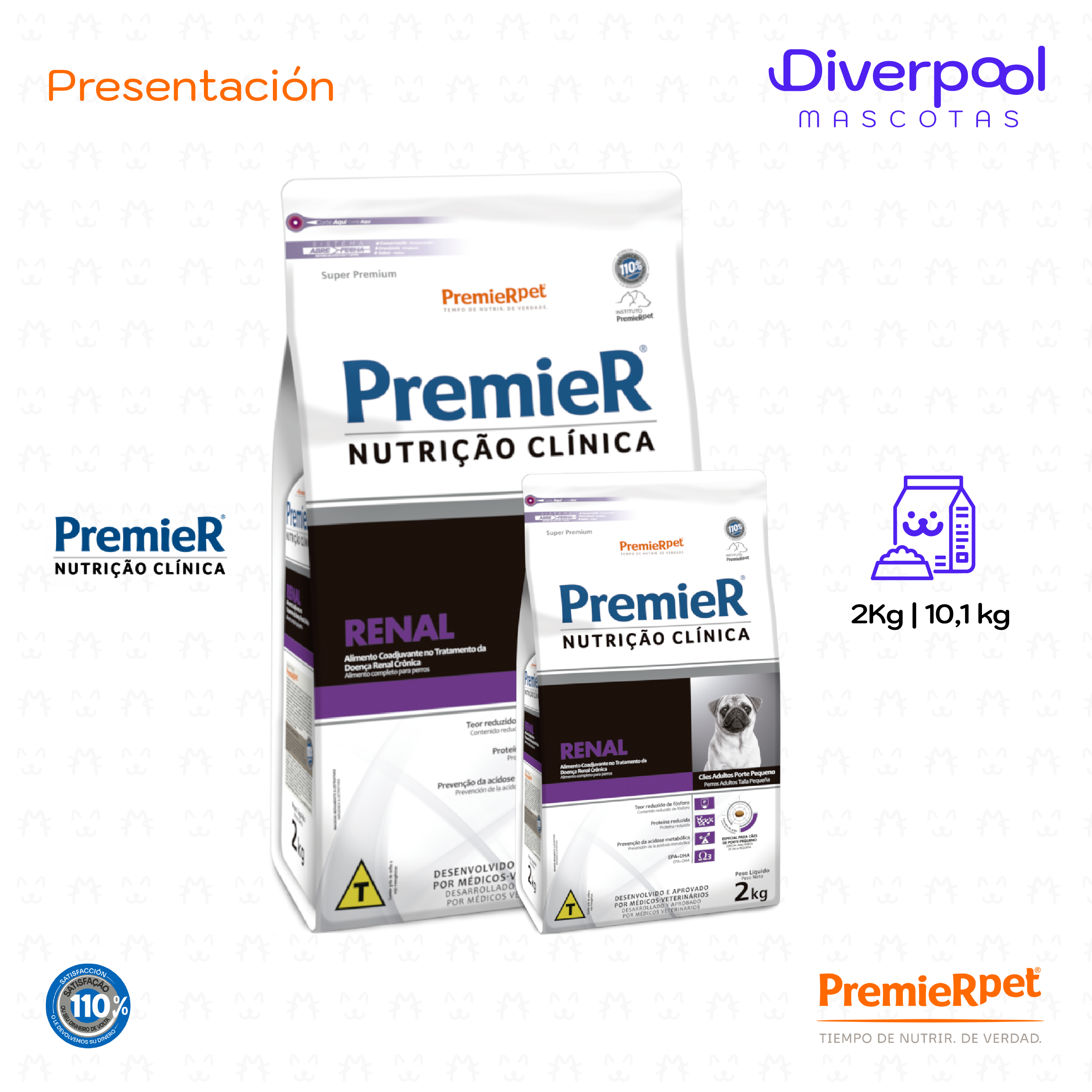 PREMIER Nutrición Clínica Renal Perros Talla Pequeña 2 KG - Imagen 2