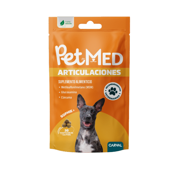 PetMED Articulaciones x 30 tabletas – suplemento para articulaciones de perros y gatos
