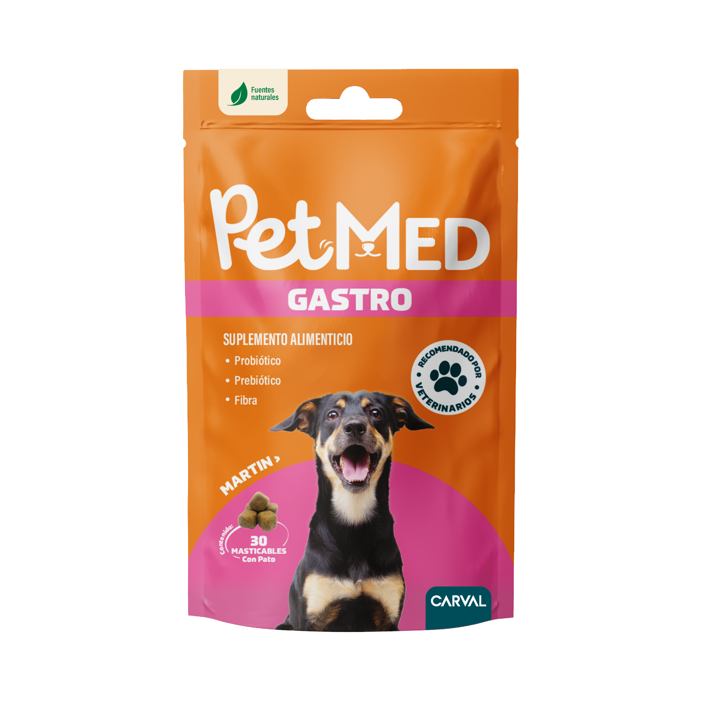 PetMED Gastro para perros Mejora la digestión y regula la flora intestinal – 30 tabletas
