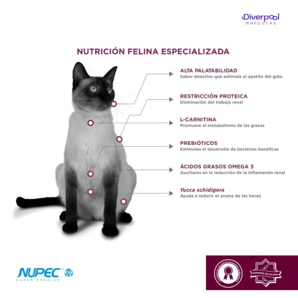 NUPEC Felino Renal Care (2 kg) – Nutrición Especializada - Imagen 4