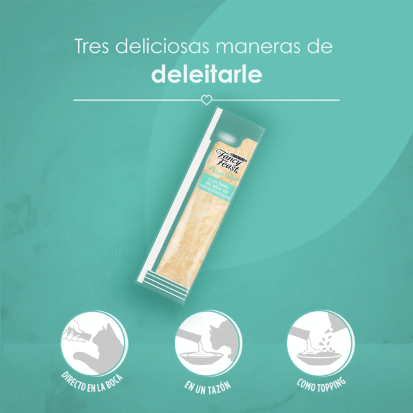 Snack Fancy Feast Purée Kiss Atún 40 g (4 sachets) - Imagen 5
