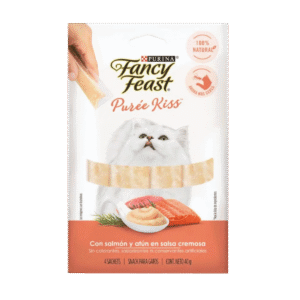 Snack líquido para gatos Fancy Feast® Purée Kiss con atún y salmón (4 SACHETS) PURINA