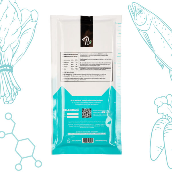 Petmeal Dieta Cocida Natural para Gatos – Trucha Vita T (200 g) - Imagen 2