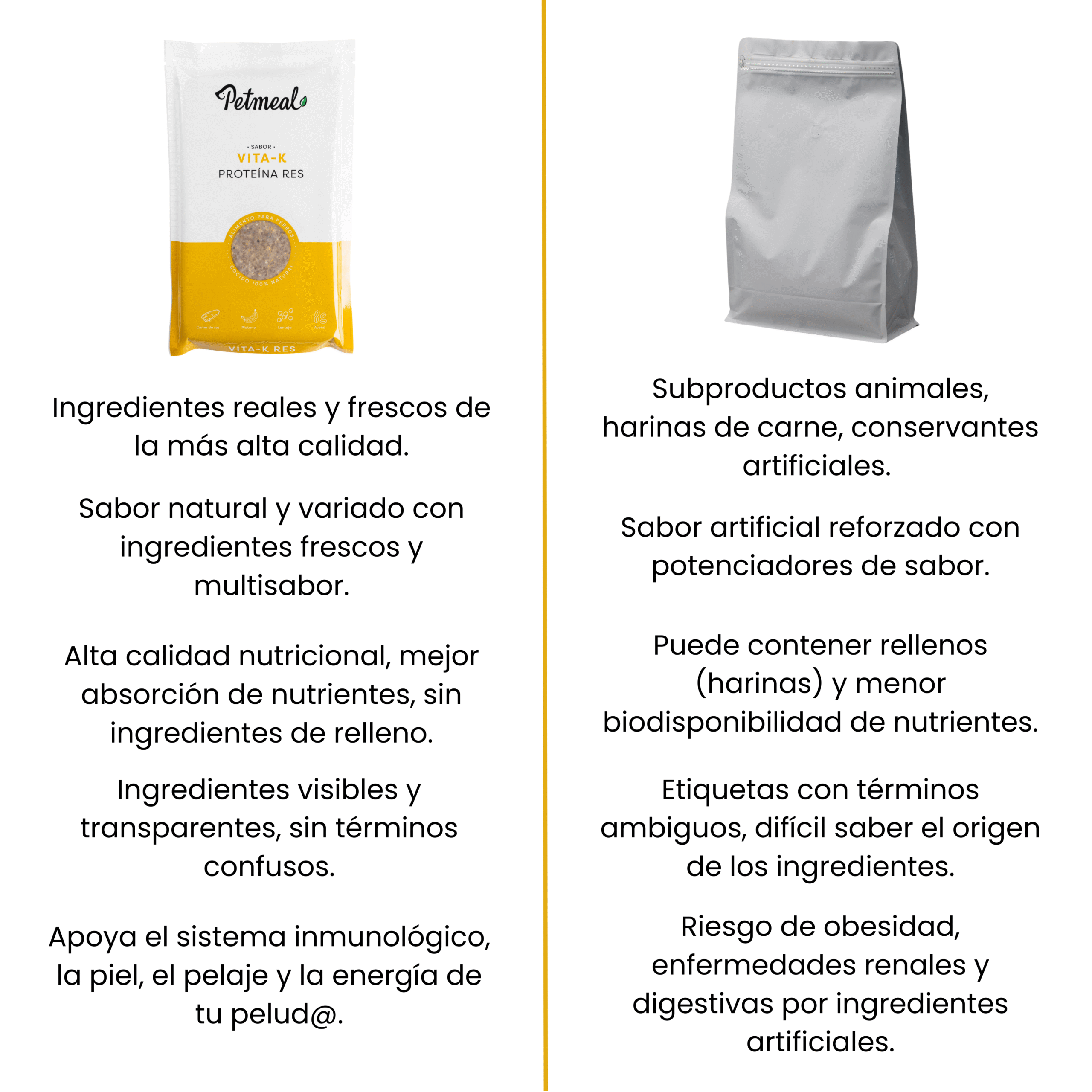 Petmeal – Dieta Cocida Natural Perros Vita K de Res con Plátano, Avena y Lenteja (500 g) - Imagen 4