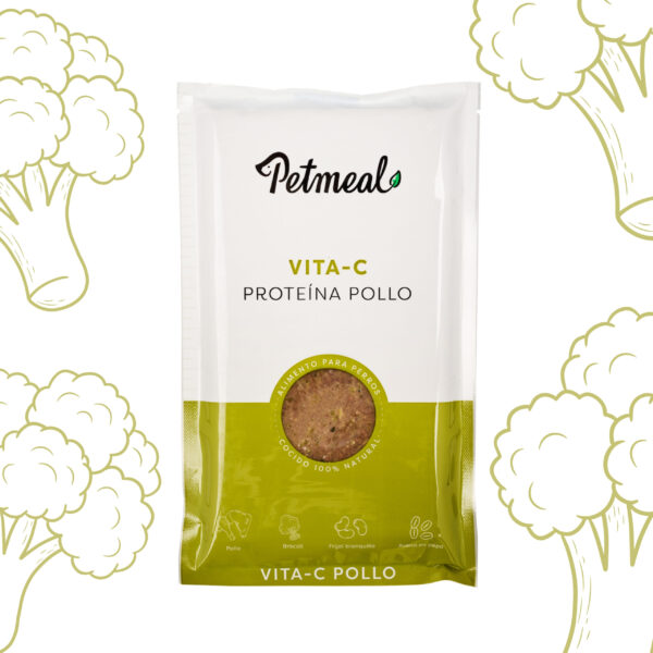 Petmeal Dieta Cocida Natural Perros – Vita C Pollo (500 g)