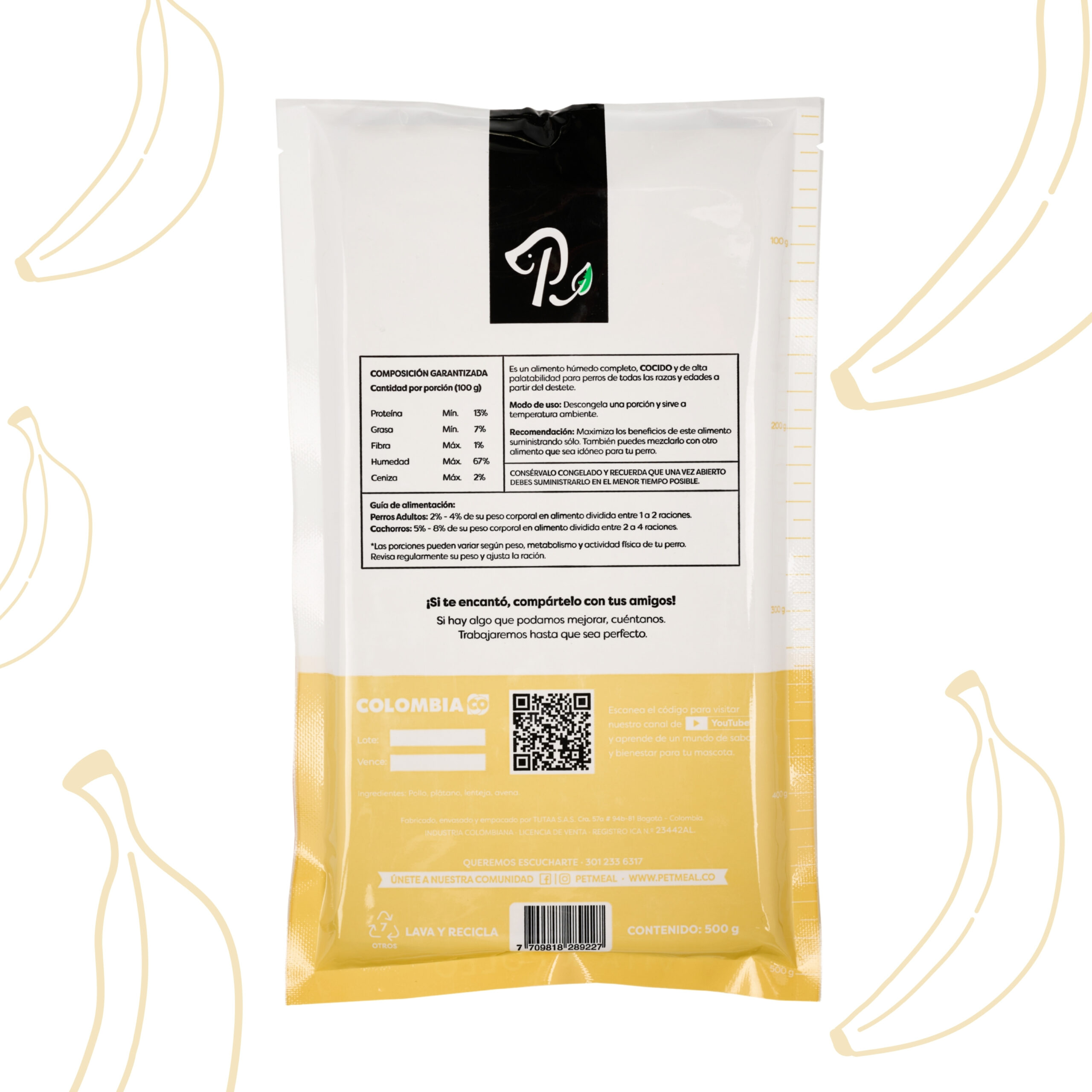Petmeal Dieta Cocida Natural Perros – Vita K Pollo (500 g) - Imagen 2