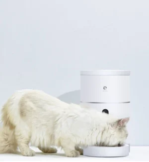 Alimentador comedero automático para mascotas con cámara y control por APP, dispensador inteligente de comida.