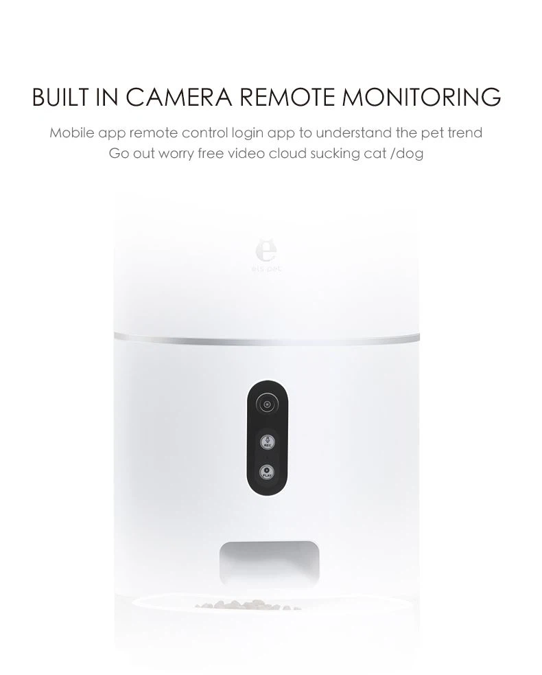 Alimentador Comedero Automático de Mascotas con Cámara y Control por APP - Imagen 6